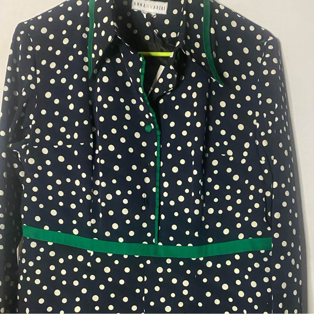 NWT ANNAH HARIRI XL
Modest Polka Dot Maxi Dress Green
Trim Abaya - Picture 7 of 9